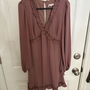 NWT Socialite Dusty Pink long sleeve dress